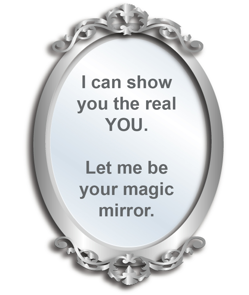 Image of a mirror - See the Real YOU