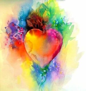 Image of a colorful heart