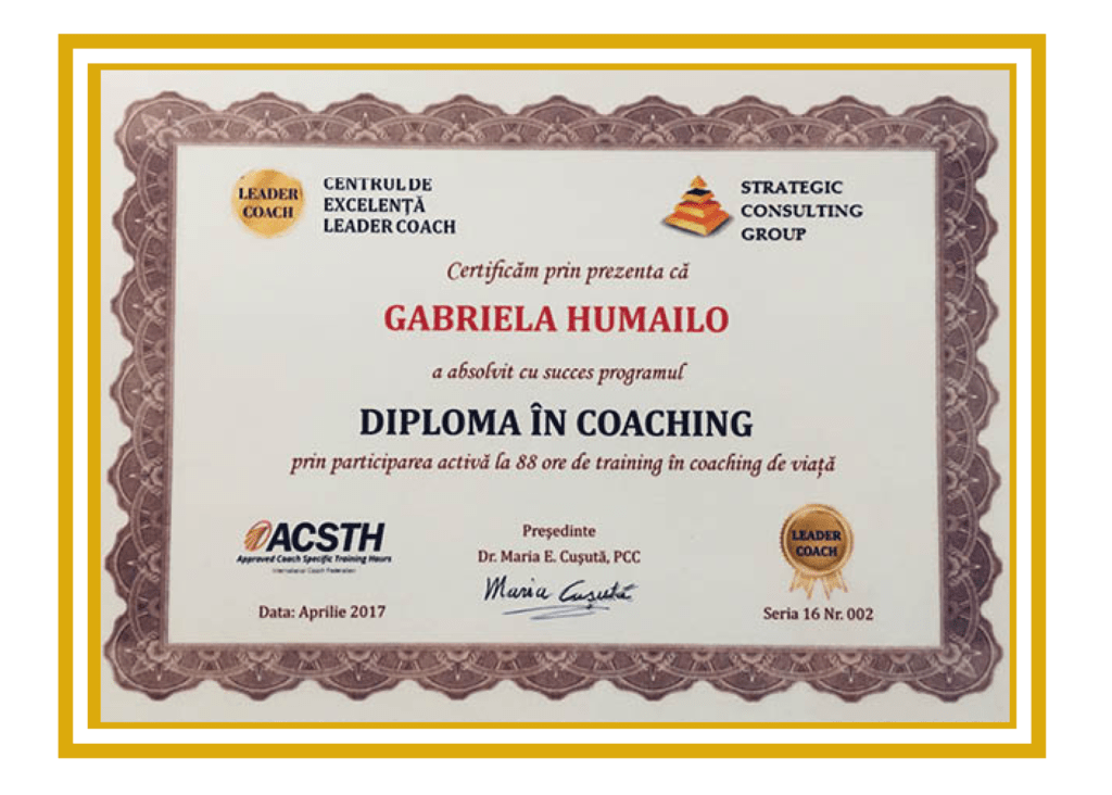 Image of Gabriela Humailo - Diploma in Coaching